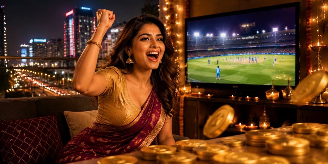 User playing sports betting on mobile in Mumbai, India